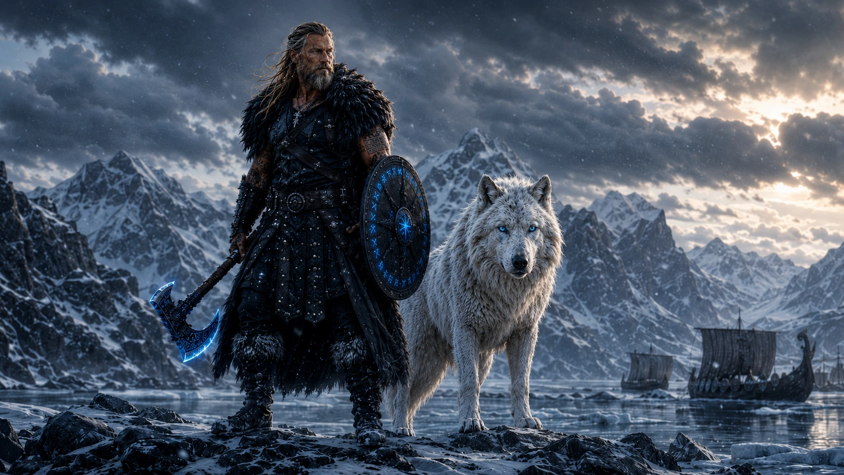 Bjorn Frost and Aevor in the frozen lands of the North